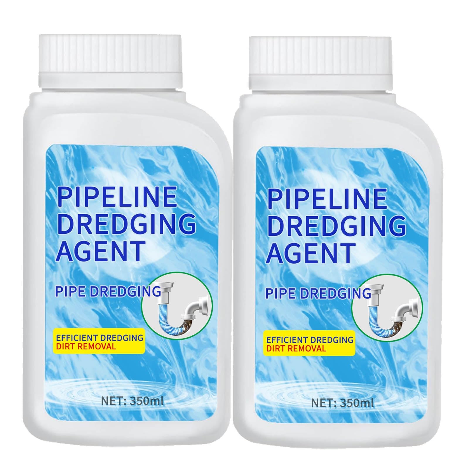 Powerful Drain Clog Remover Pipe Dredging Agent Powder Sink Toilet 350ml