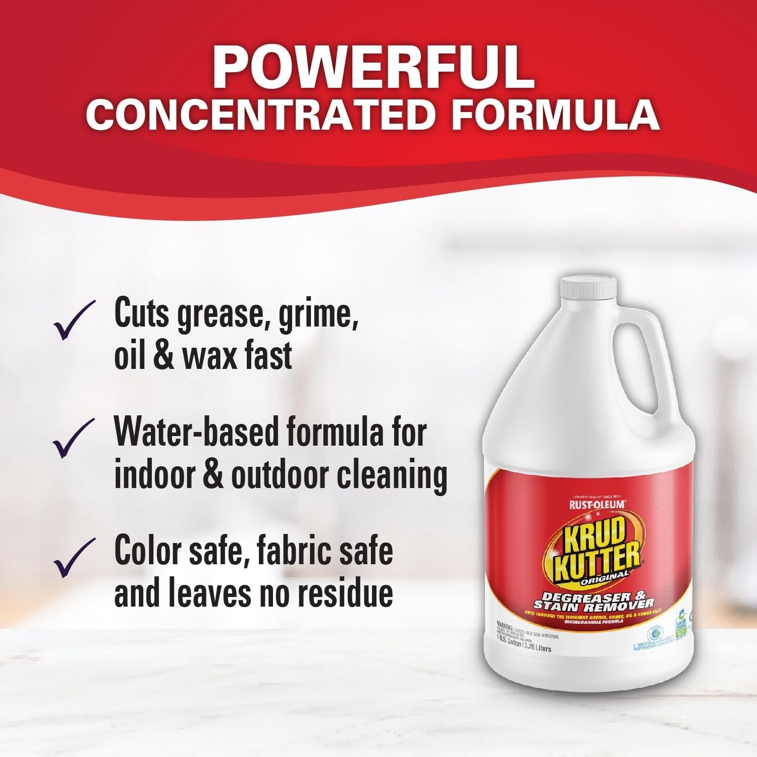 Concentrated Cleaner Degreaser, 1 Gallon | Heavy Duty Multi Surface Cleaner f…