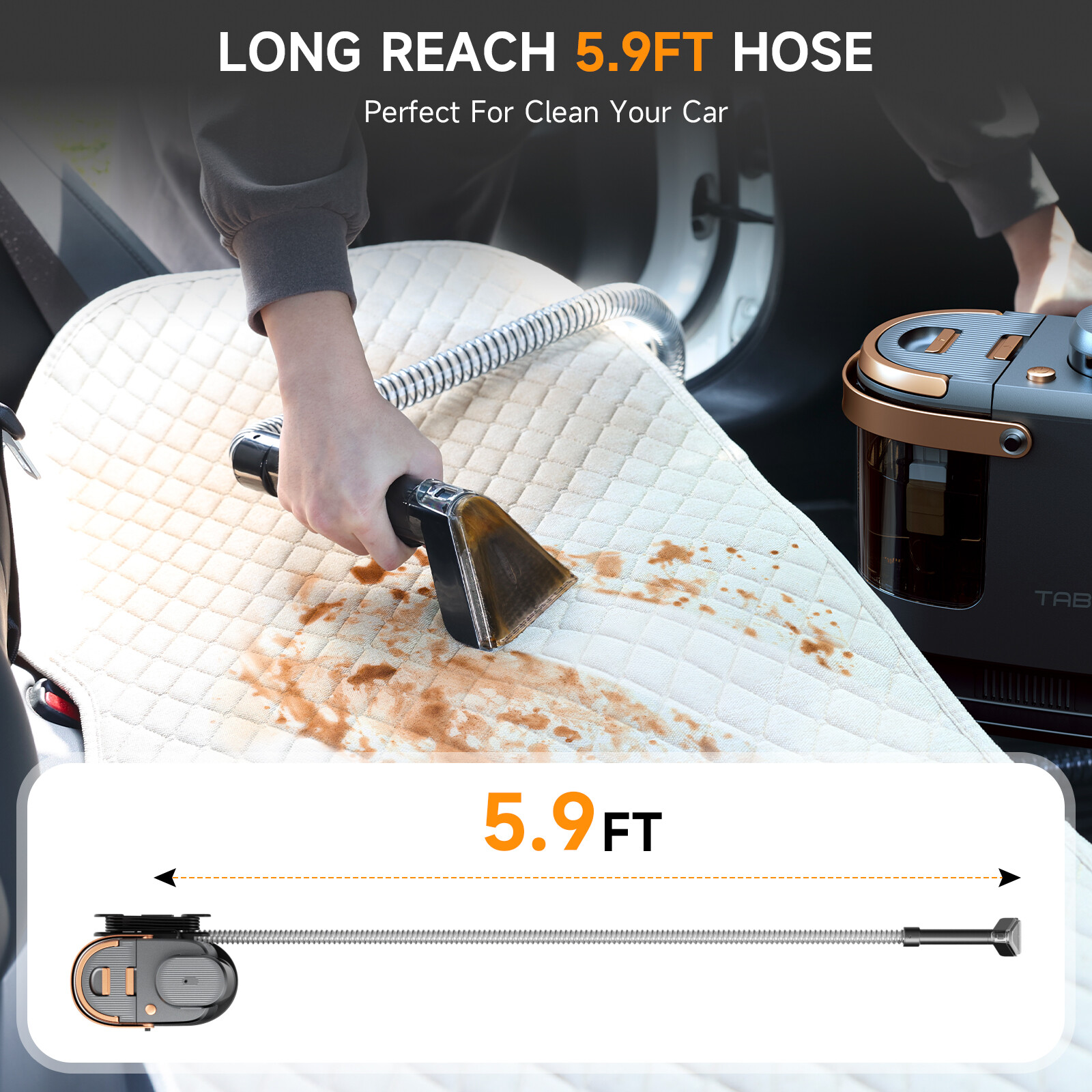 Carpet Cleaner Machine 18Kpa Strong Suction, 600W Powerful Motor, Portable Uphol