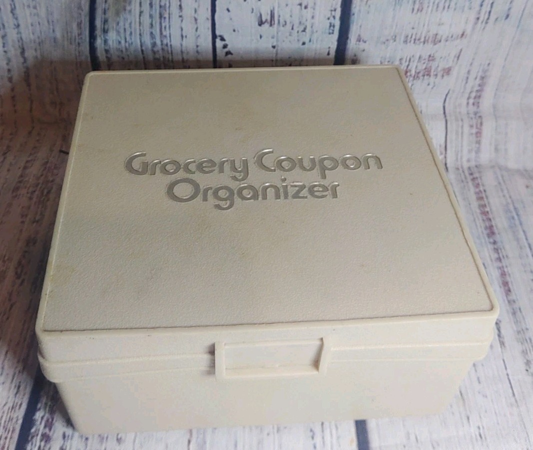 Vintage Beige Grocery Coupon Organizer