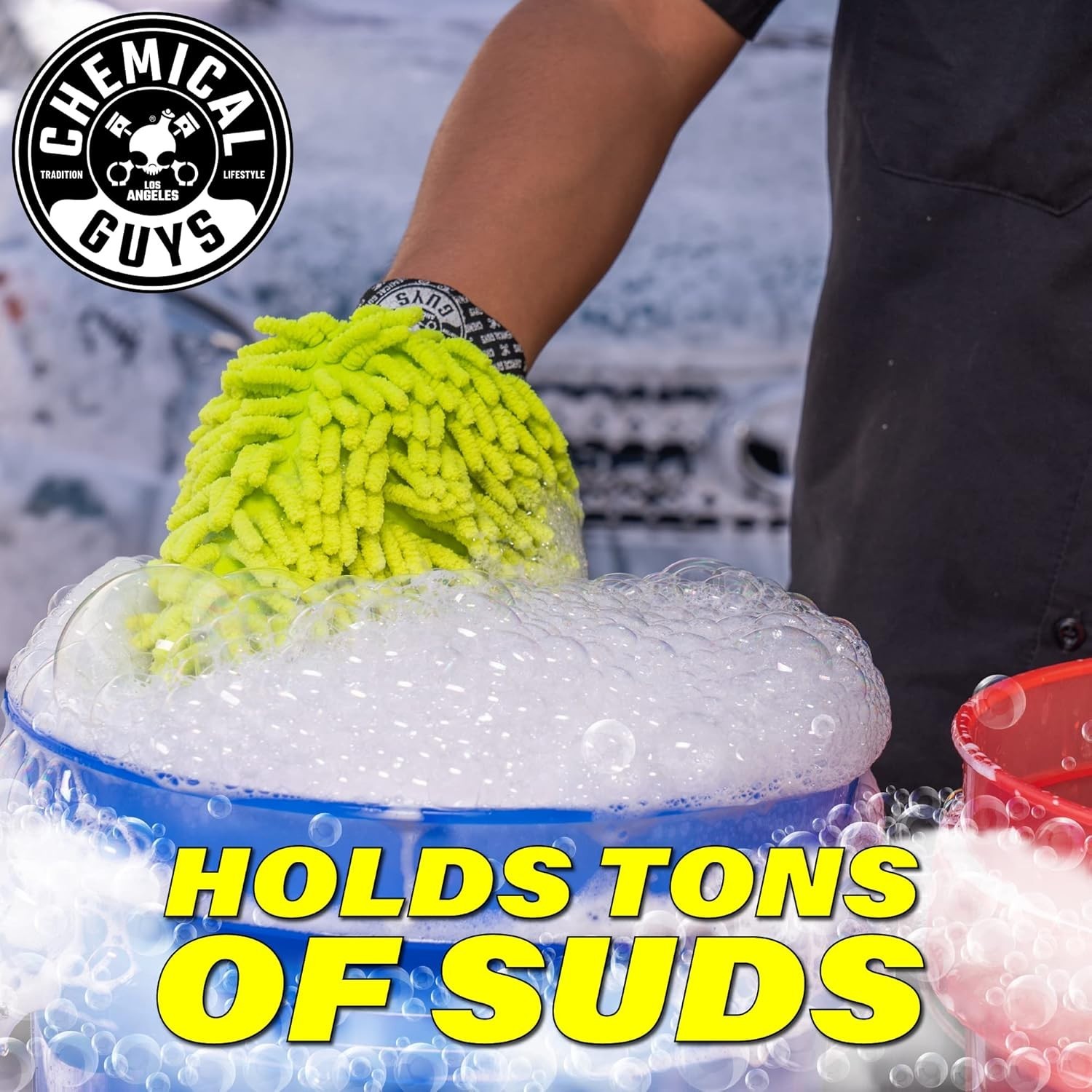Chemical Guys MIC49302 Chenille Premium Scratch-Free Microfiber Car Wash Mitt