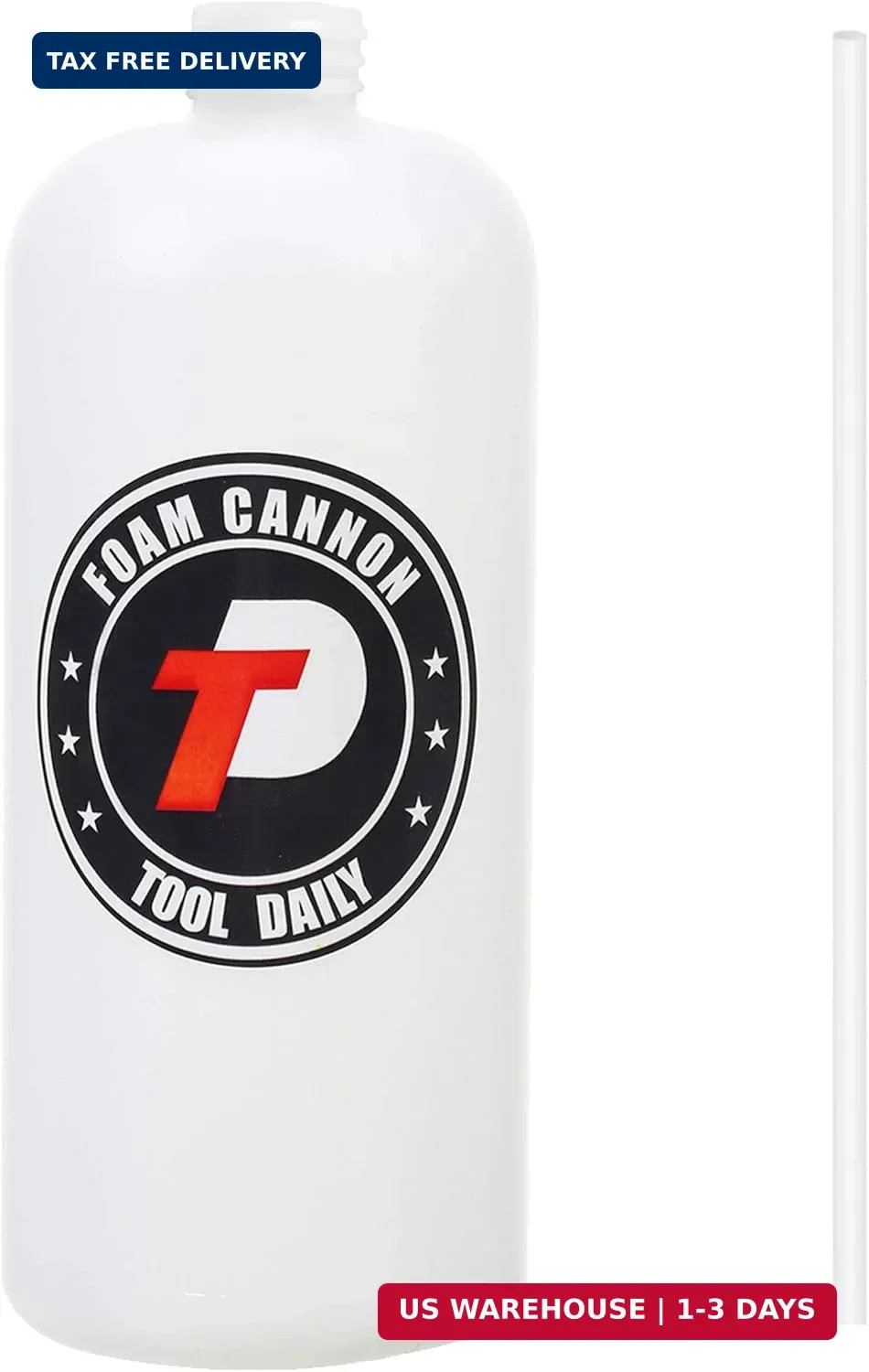 Tool Daily Foam Cannon Bottle with Straw, Replacement Foam Spray Bottle for Car