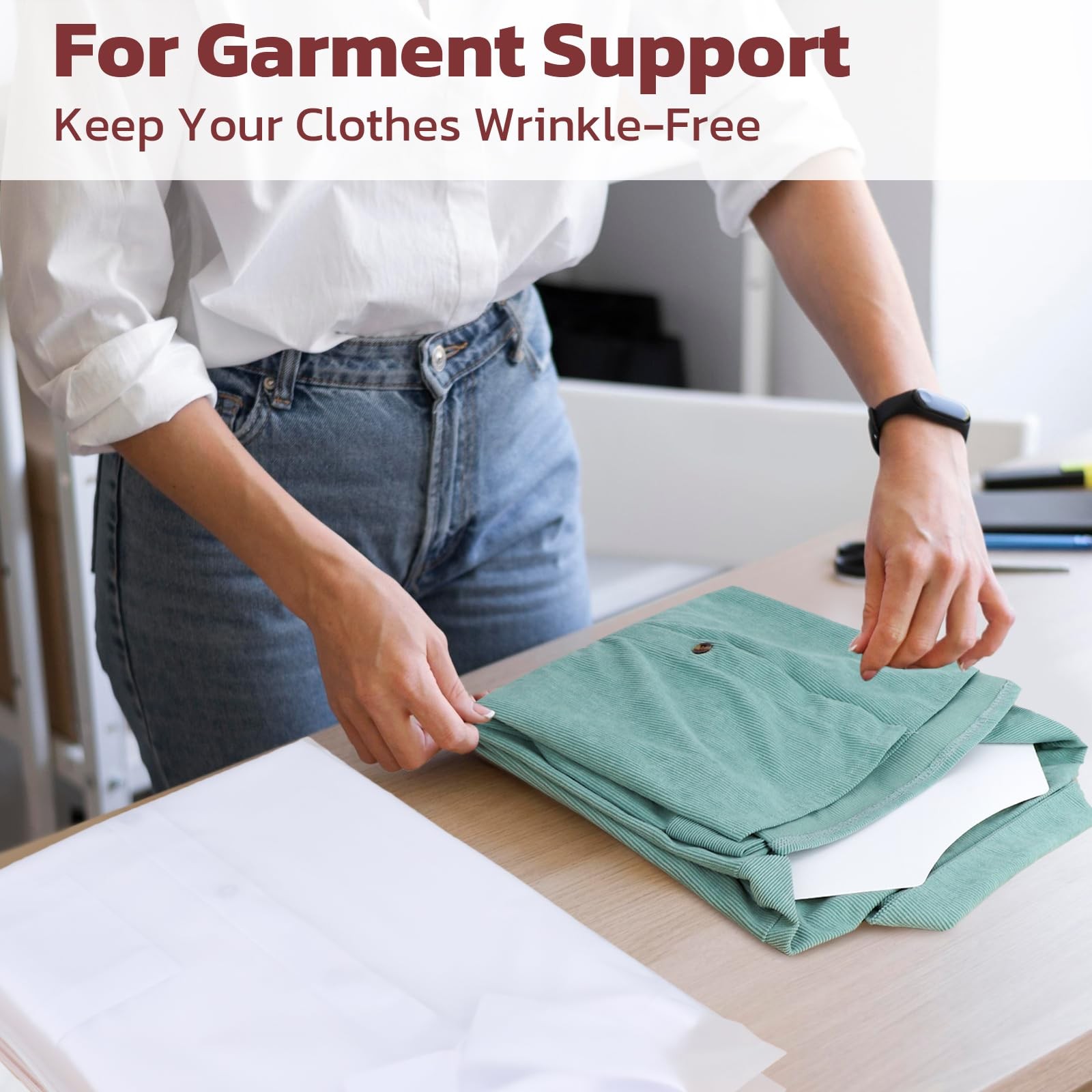 White Cardboard Shirt Insert, 10×13.8 inch, Pack of 25, T Shirt Folder Board …