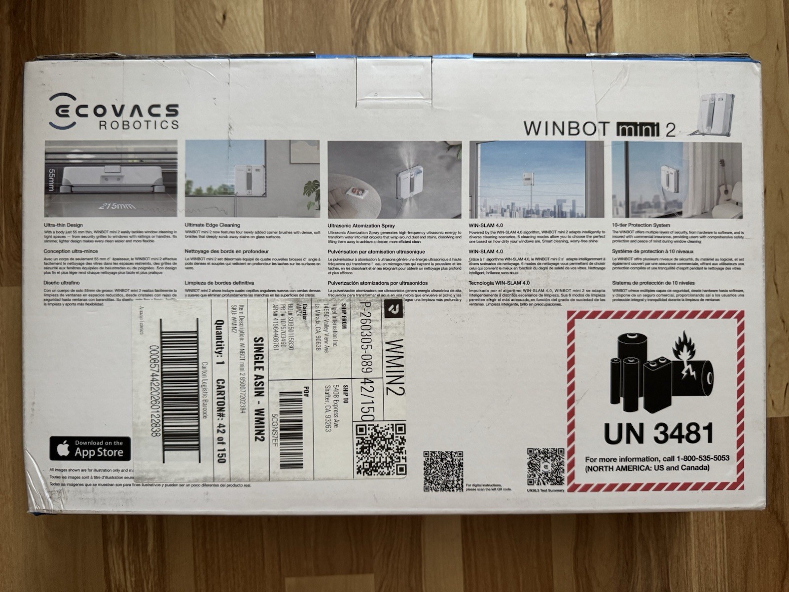 ECOVACS WINBOT MINI 2 Window Cleaning Robot – New Sealed