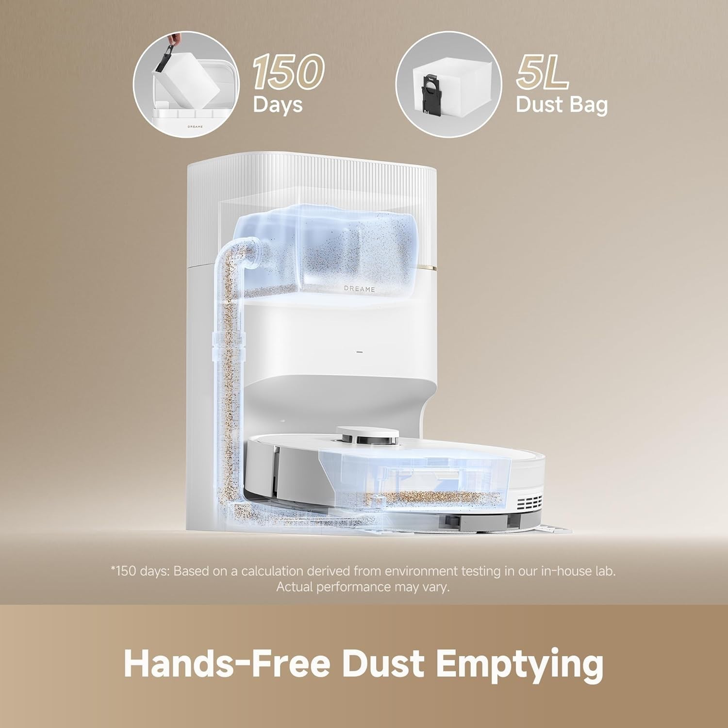 DREAME D20 Pro Plus Robot Vacuum, 13,000Pa Suction, DuoBrush for Pet Hair