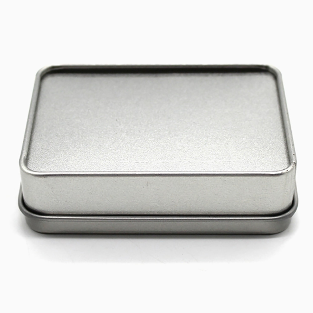 Boxes Iron Small Metal Storage Box Silver Jewelry Keys Coins Metal 9×6.5×2.5cm