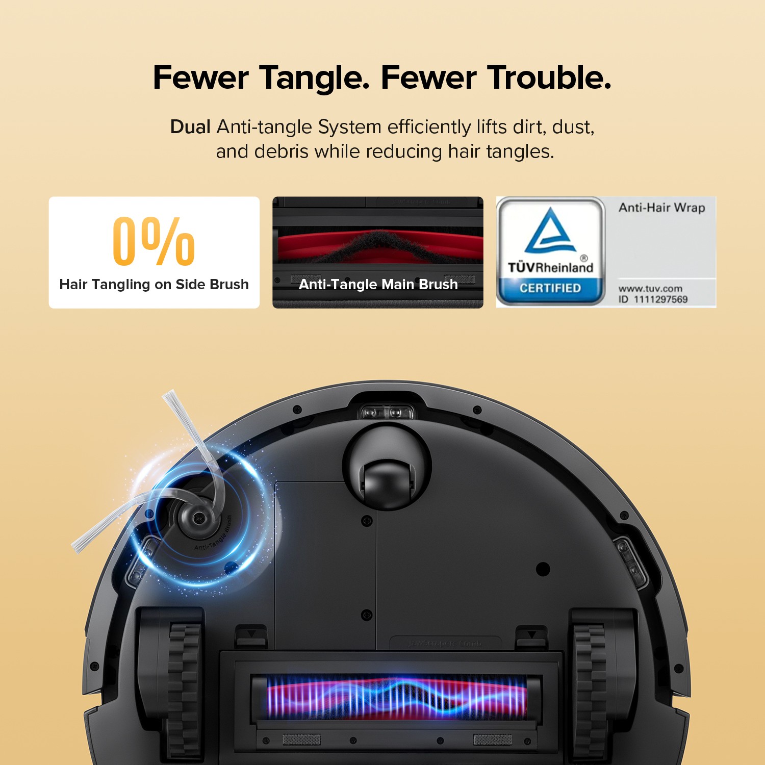 Roborock Q7 M5 Robot Vacuum & Mop,10000Pa Vac Cleaner,Dual Anti-Tangle,LiDAR Nav