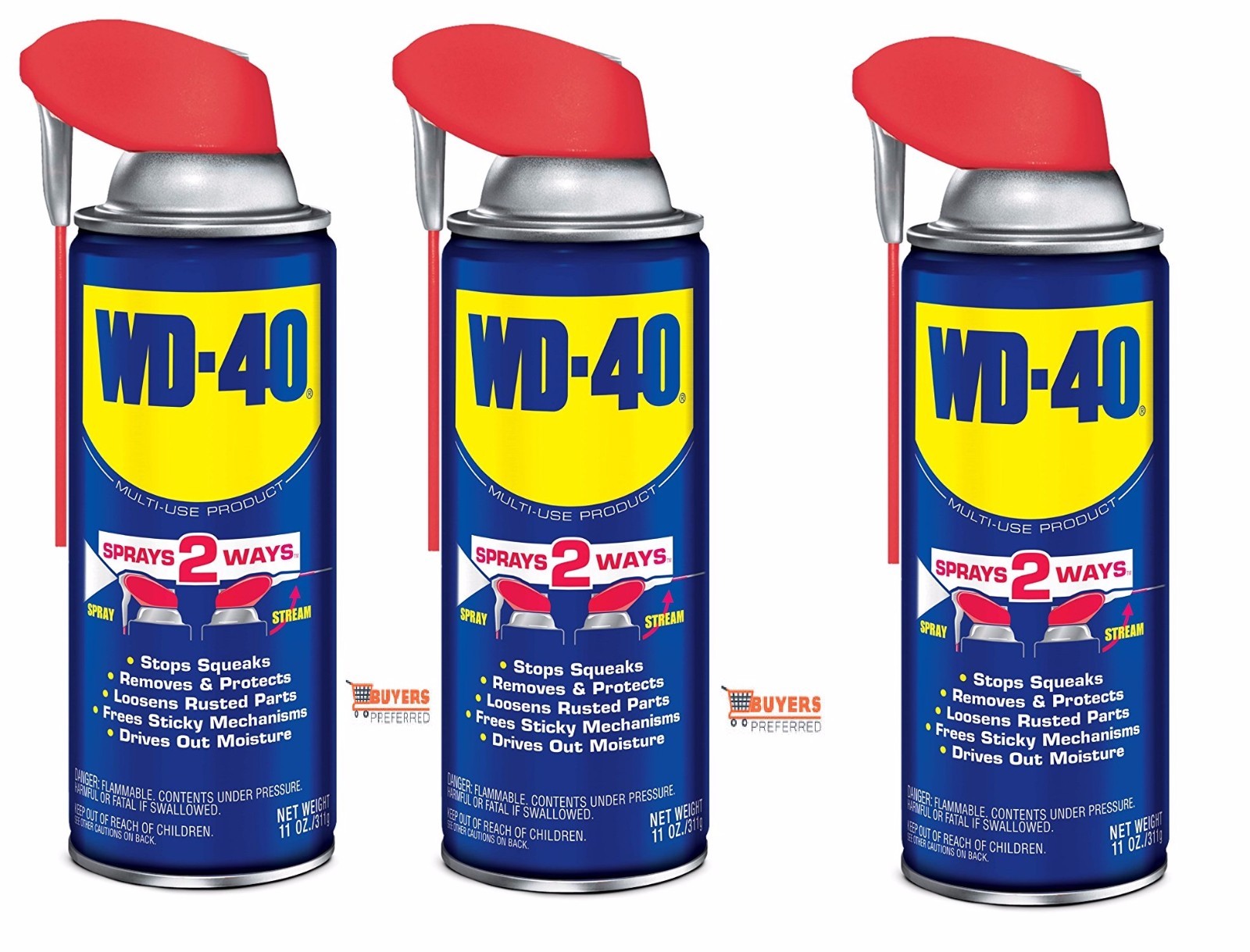 WD-40 11 oz. wd 40 SPRAYS 2 WAYS Lubricant Aerosol can 1,2,3,4