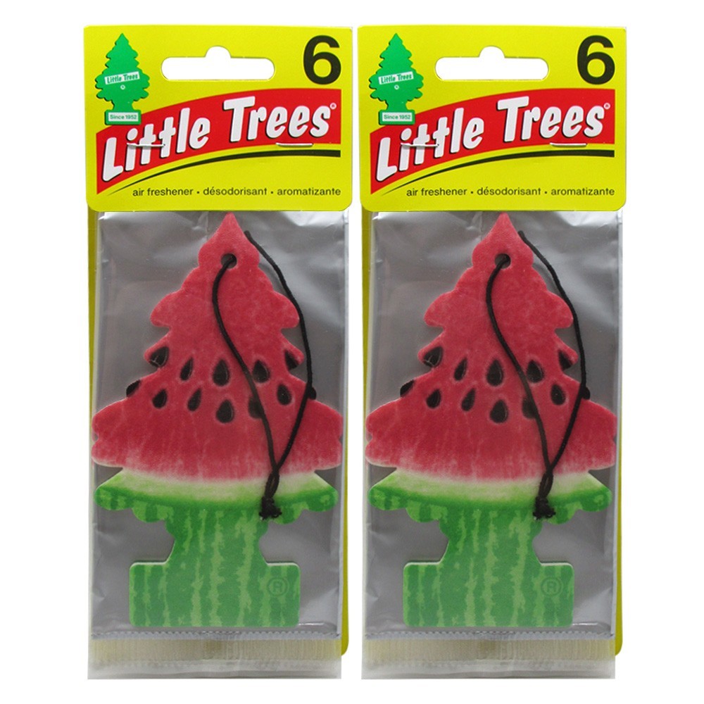 30 x LITTLE TREES Car Air Freshener – Watermelon Scent, Provides Long Lasting