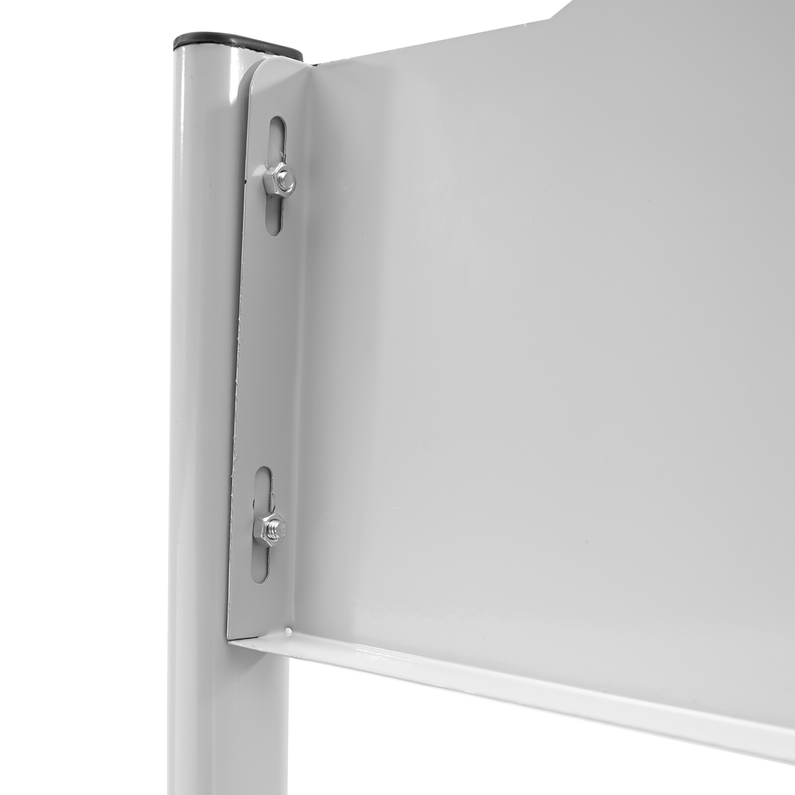 6 Tiers Magazine Display Stand Gray and White Brochure Rack For Offices/Shops.