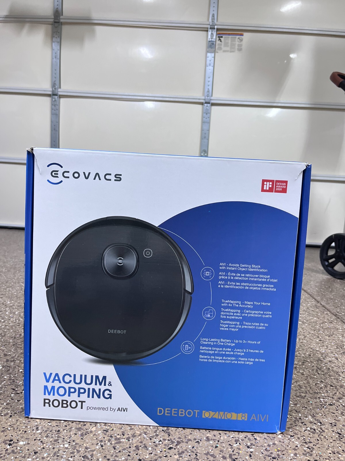 Ecovacs Deebot Ozmo T8 AIVI. New condition has camera 720p camera to watch pet  