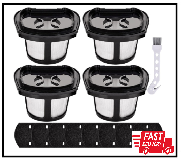 4 Pack 2390A Filter Replacement for Bissell Pet Hair Eraser Filter Hand Model