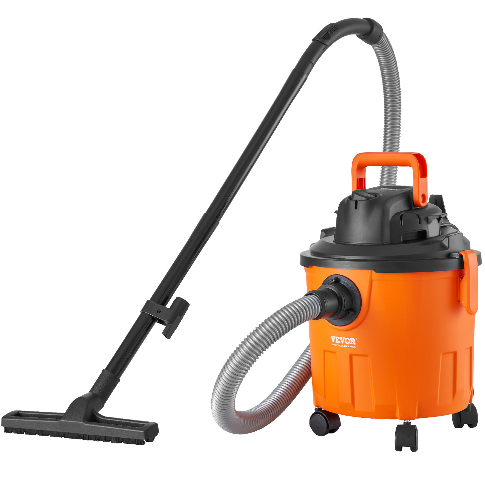 VEVOR Wet/Dry Shop Vacuum 5 Gallon 6-HP with Accessories 2-in-1 Crevice Nozzle