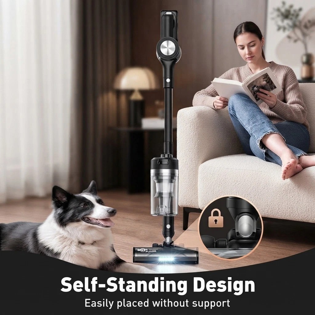 Tyson Clean Extra Cordless Vacuum Cleaner Black/Nickel