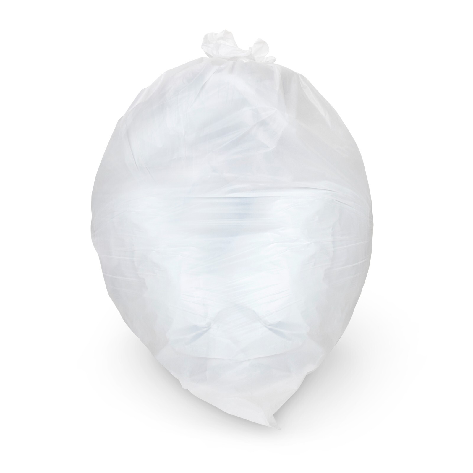 Plasticplace 32-33 Gallon White Trash Bags, 33″W x 39″H, (150 Count)