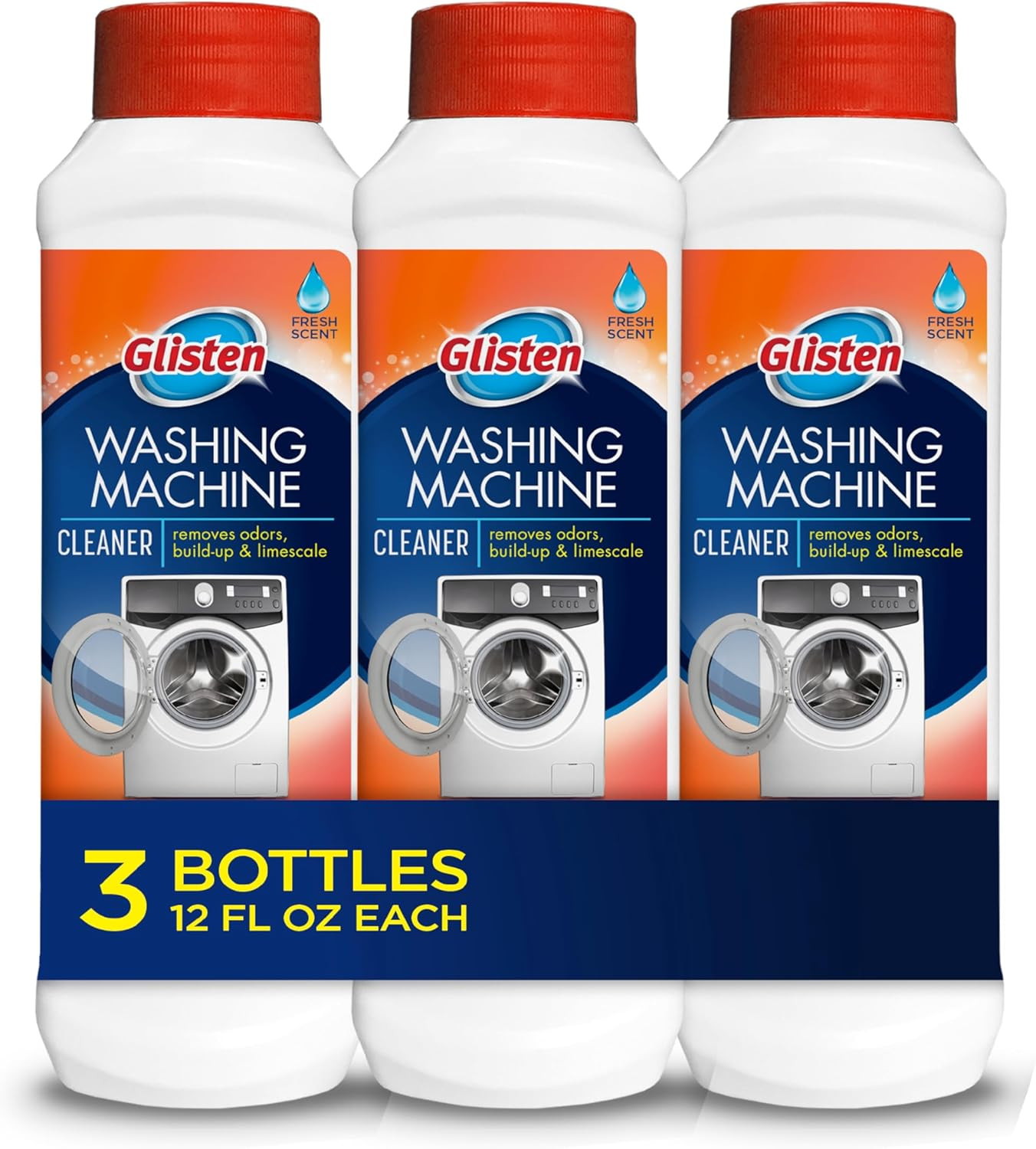 Glisten Washing Machine Cleaner, Helps Remove Odor, 36 Fl Oz (Pack of 1)