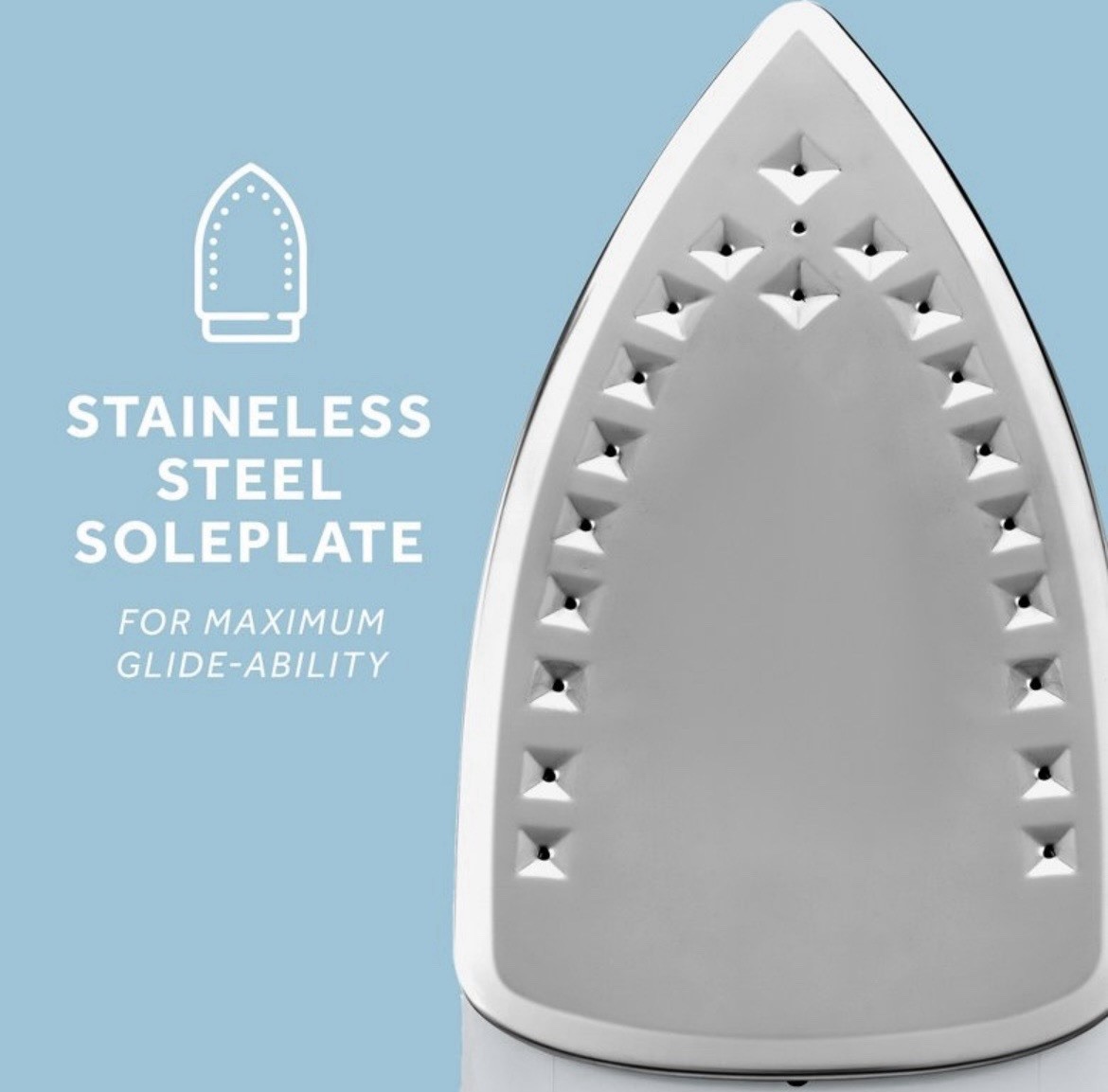 Sunbeam Compact Steam Iron 1200W 200mL Stainless Soleplate Shot of Steam
