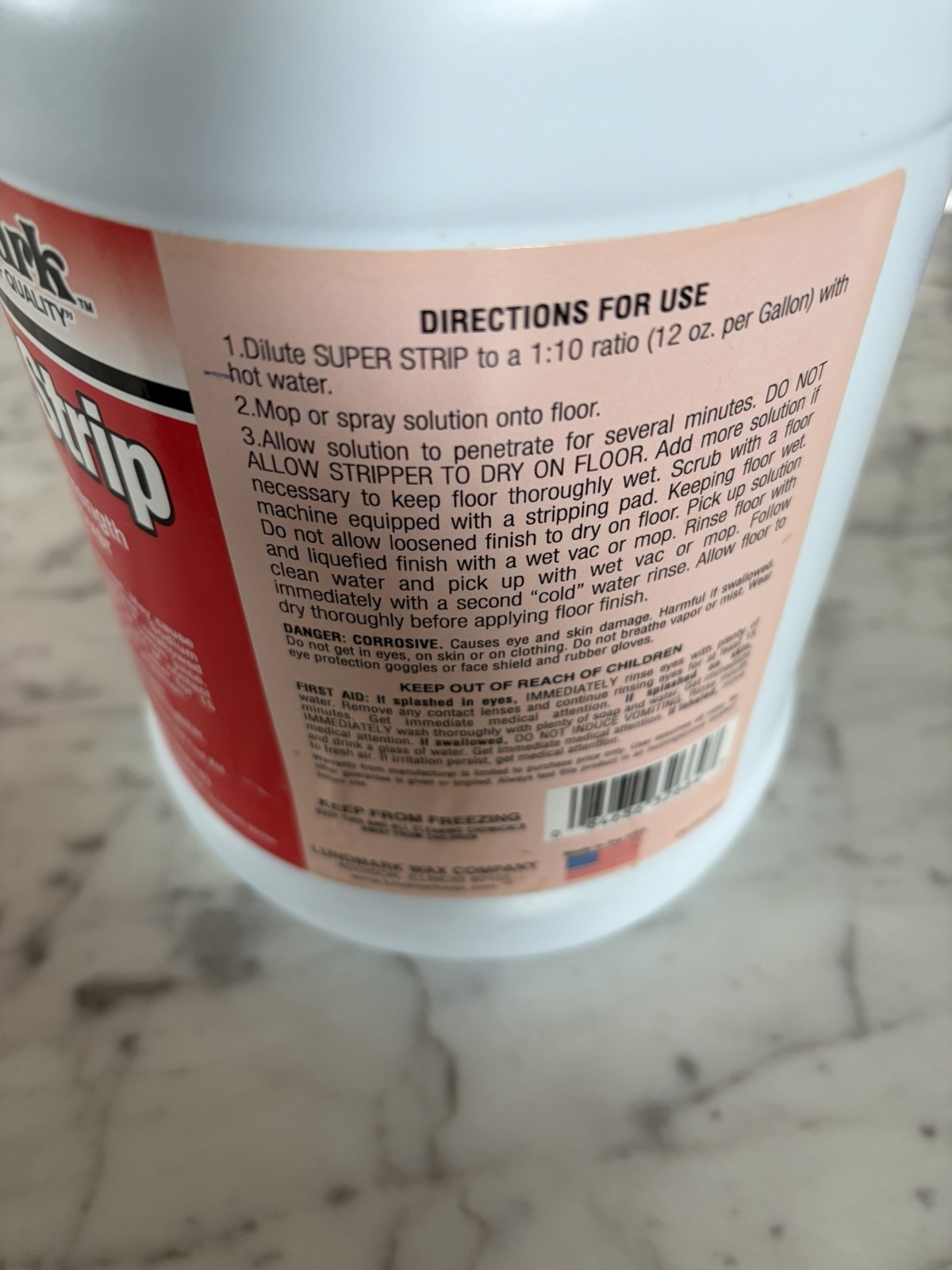 Lundmark 1 Gal. Super Strip Wax Remover 3266G01-4 Lundmark 3266G01-4