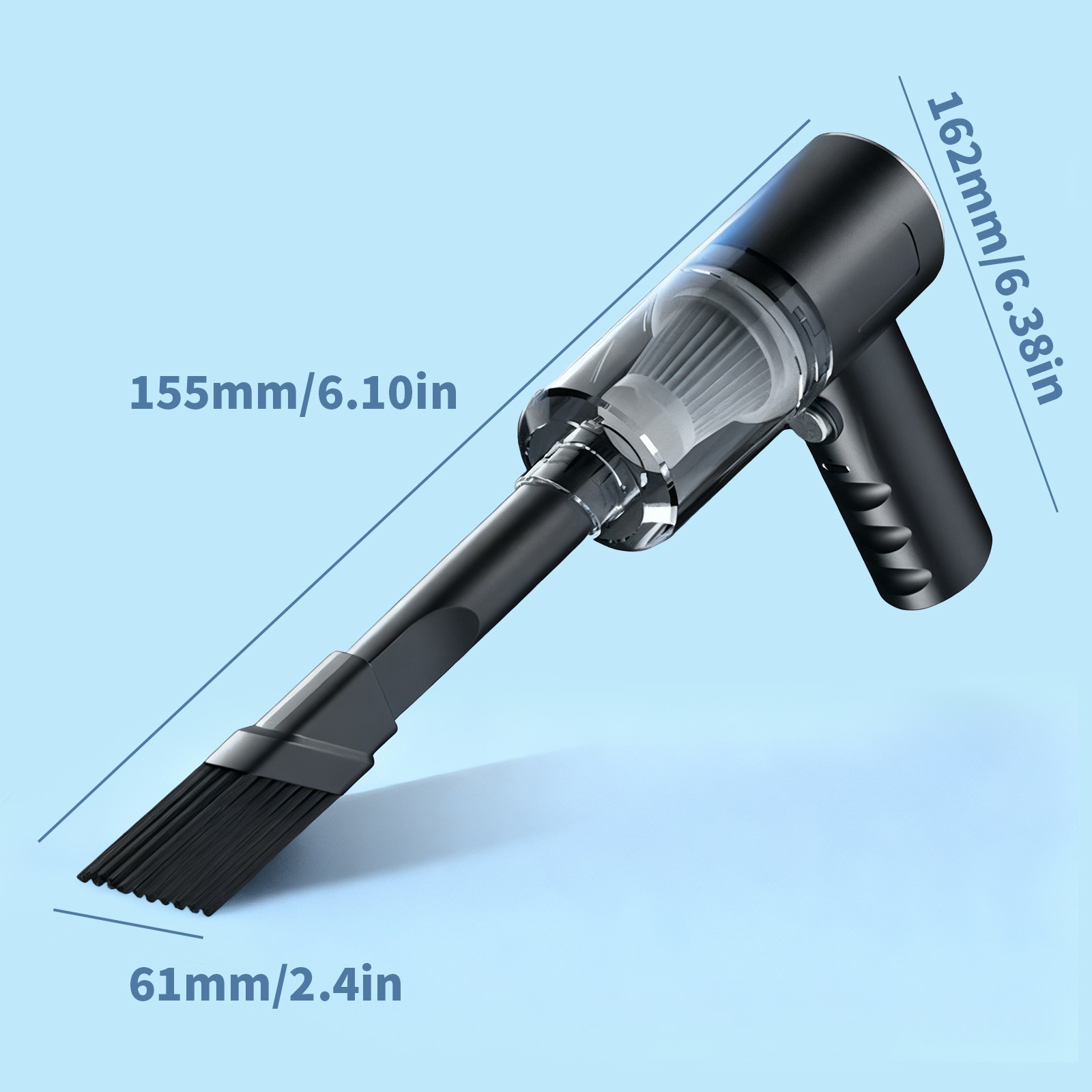 3 in 1 Cordless Handheld Vacuum 120W Mini Portable Wireless Cleaner for Car&Home