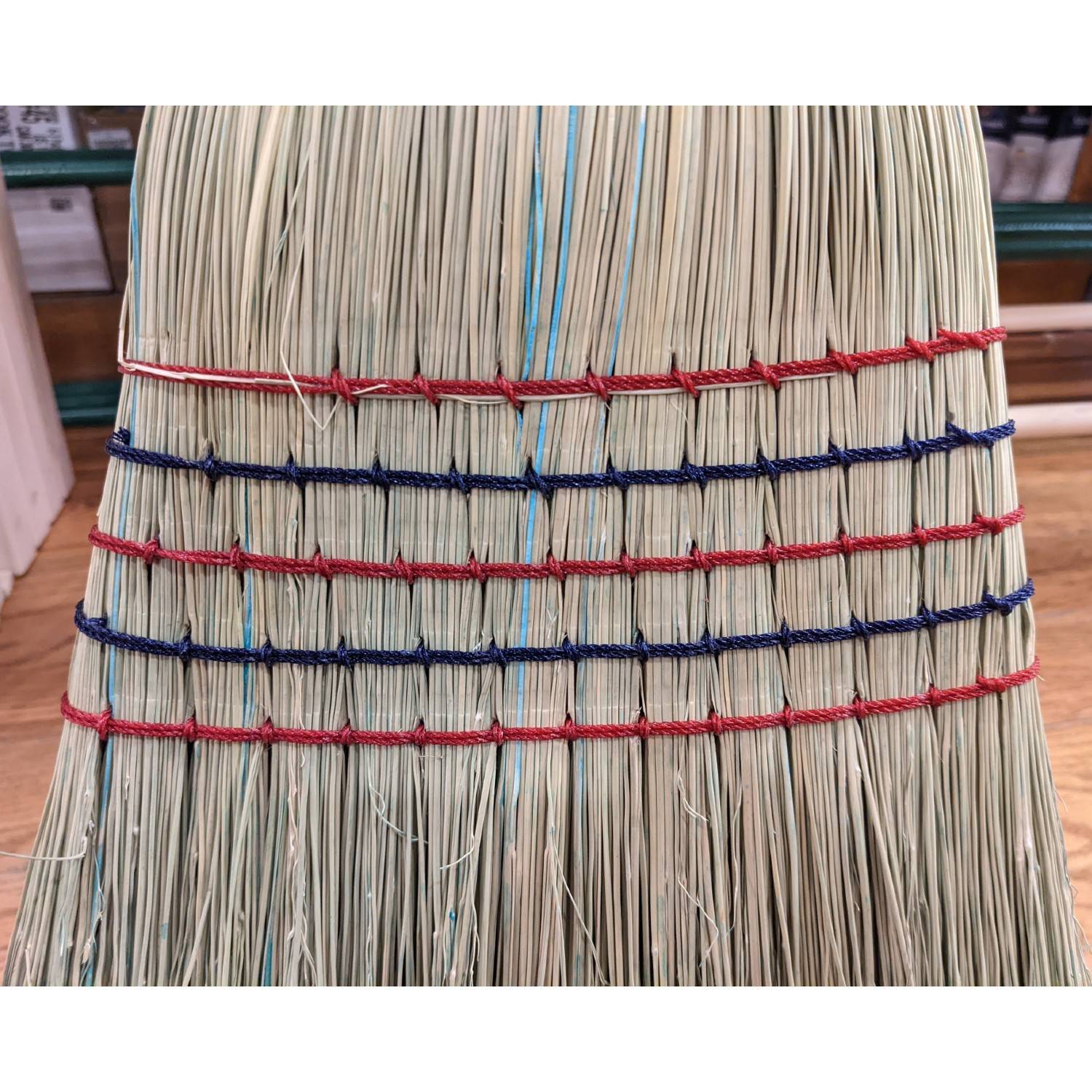 Lehman’s Amish-Made Barn Broom – Large Authentic Corn Straw, Wood Handle, 57 in