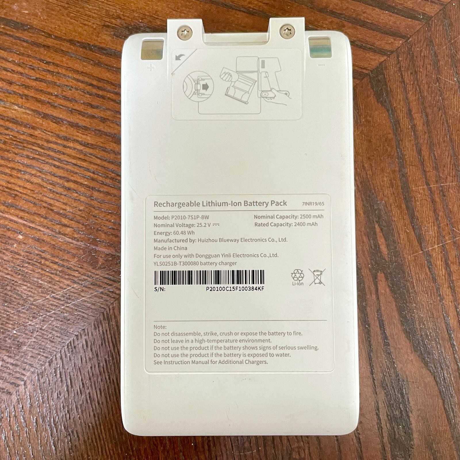(Open Box) Original Dreame Replacement/Spare Battery for T10 Vacuum 2500mAh