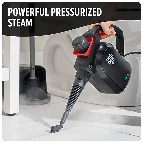 DIRT DEVIL 7-IN-1 HANDHELD STEAMER PRESSURIZED STEAM CLEANER XL WATER TANK