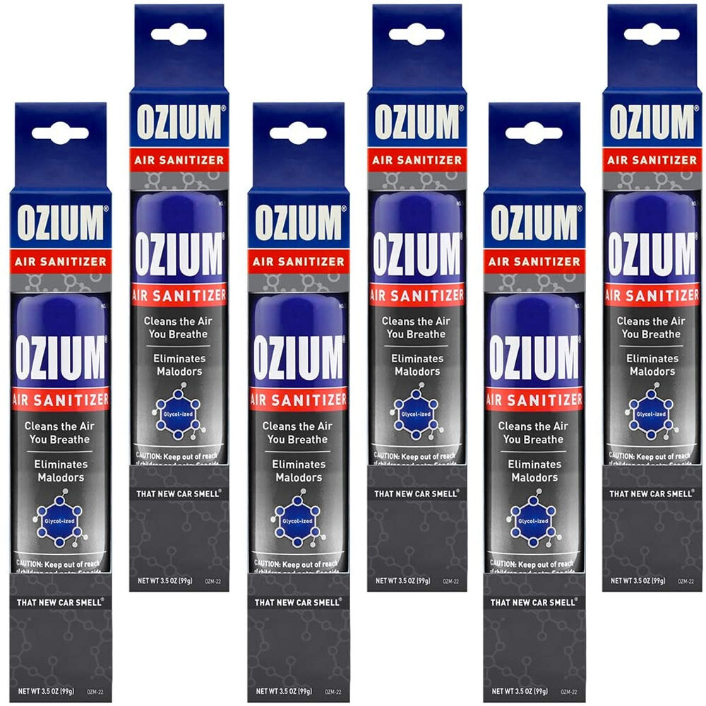 Ozium Air Cleaner 3.5 oz Spray, That New Car Smell (6-PACK)