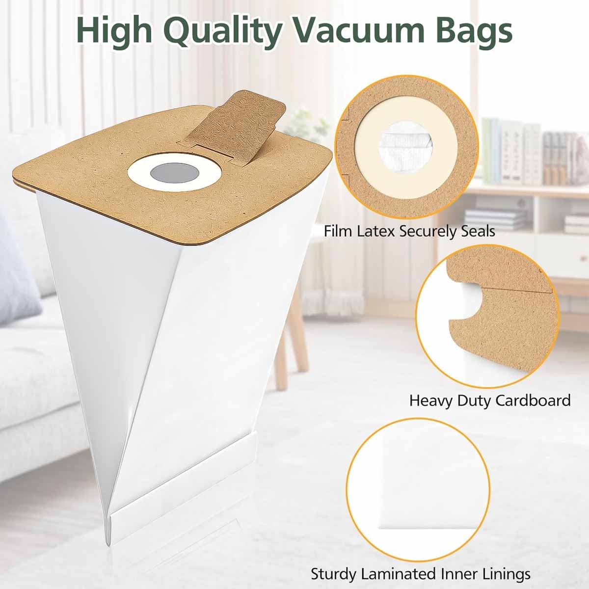 Style MM Vacuum Bags for Eureka Mighty Mite 3670 and 3680 Series Canisters