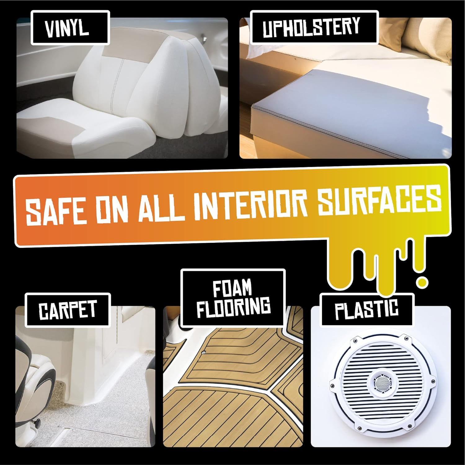 Boat Juice – Interior Cleaner with SiO2 Ceramic UV Protectant – Works Great on U