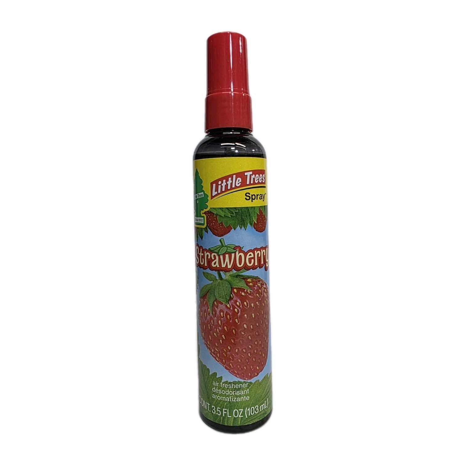 Little Trees 3.5oz Pump Spray Car, Home, Office Air Freshener, Strawberry 6 Pack