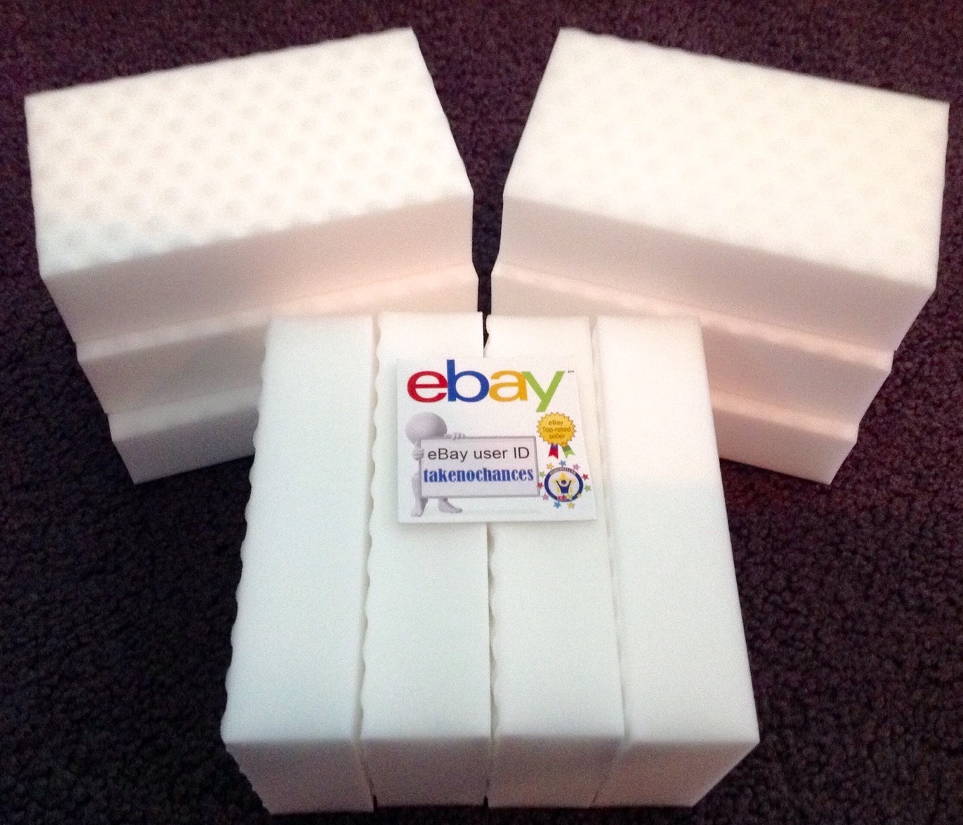 10 PACK Melamine Sponge Eraser Heavy Duty Extra Durable 1″ – Works Like Magic!
