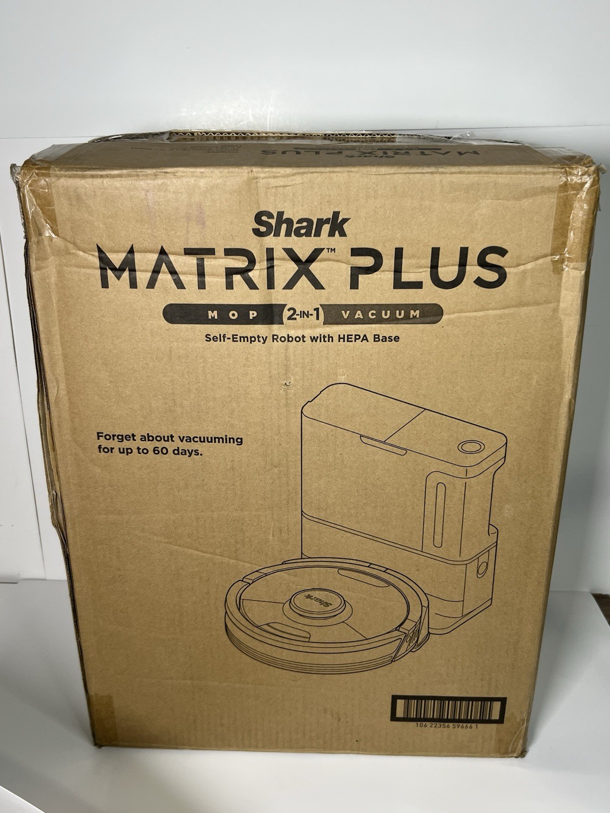 Shark Matrix Plus Robotic Vacuum & Mop AV2610BTUS T3 Self-Empty HEPA Black