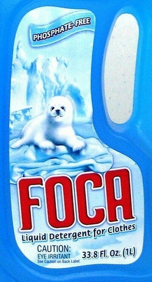 1 FOCA Liquid LAUNDRY DETERGENT Quart = 33.81 oz Bottle MEXICO 42663