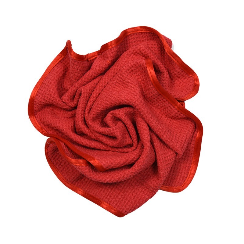 CarCarez Red Microfiber Towels 16″x24″ 380GSM 120PCS Bulk Detailing Towels