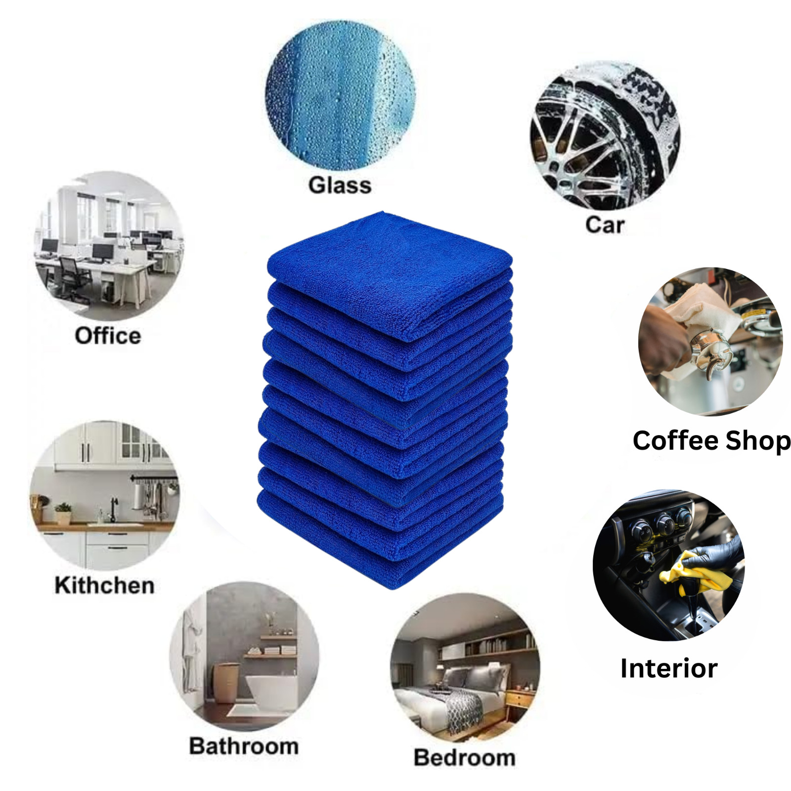 Microfiber Cleaning Cloth Towel Soft Rag Car Polishing No Scratch Auto Detailing