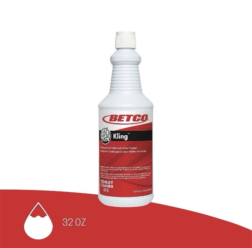 Betco Kling Toilet Bowl Cleaner Mint-wintergreen Scent 32 Oz. 12/Carton 751200