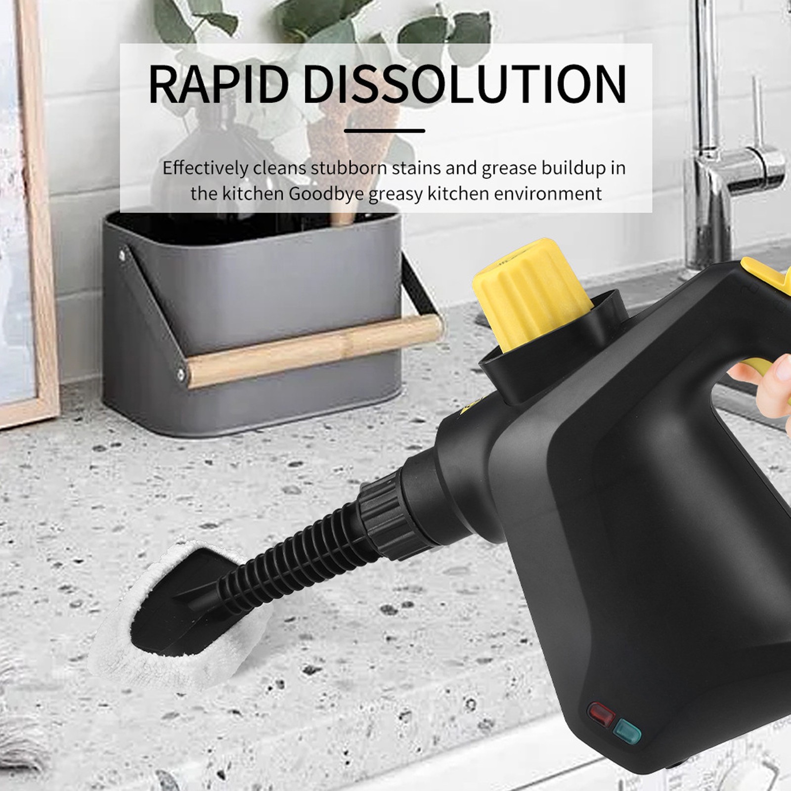 7-in-1 Handheld Steam Cleaner For Home 1000W 115℃ Temperature Quick YBWW