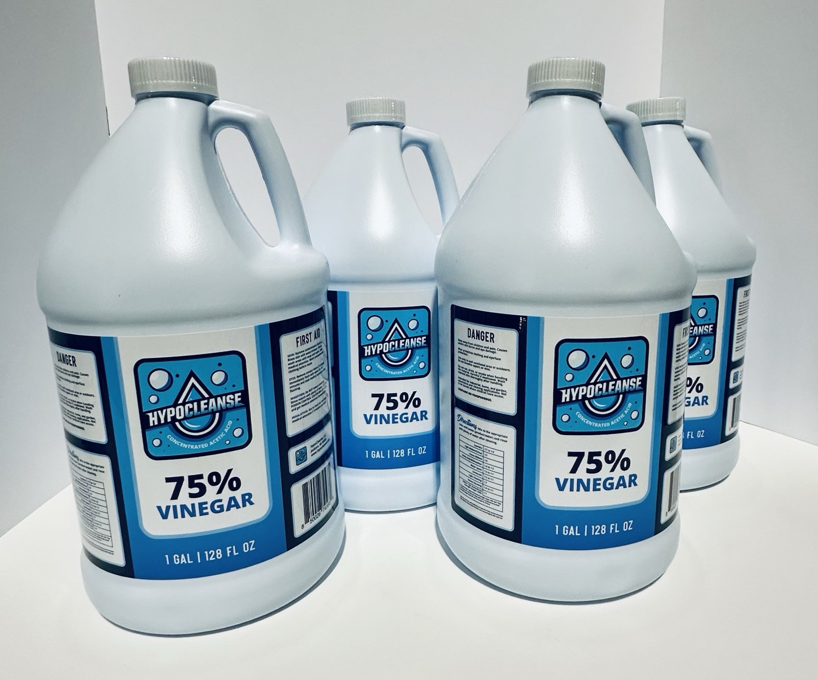 75% Vinegar – Concentrated Acetic Acid – All Natural Cleaning Vinegar – 4 Gal