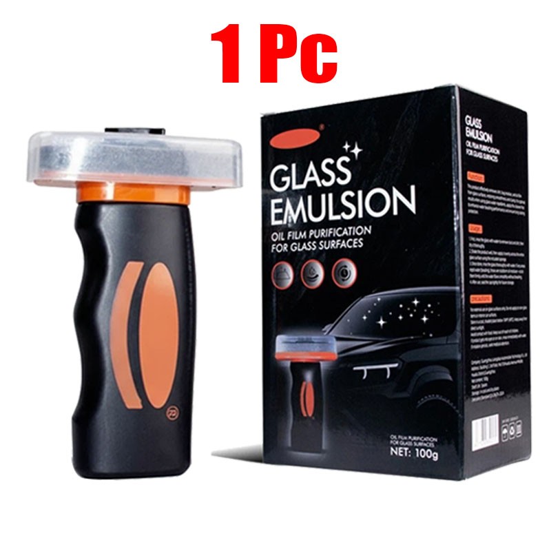 Automotive Oil Film Cleaner Car Windshield Oil Film Remover w/ Brush Head