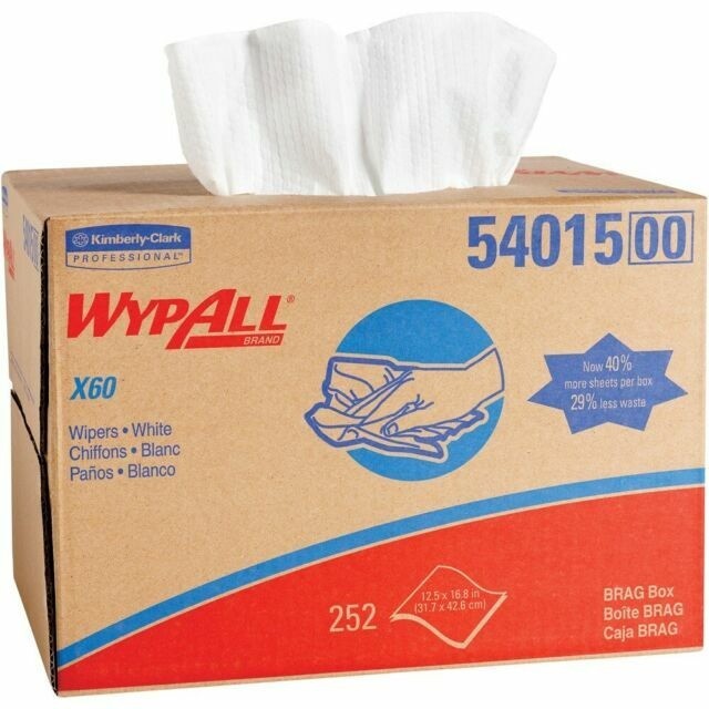 Kimberly-Clark 54015 X60 Cloths Cleaning Wipers – White