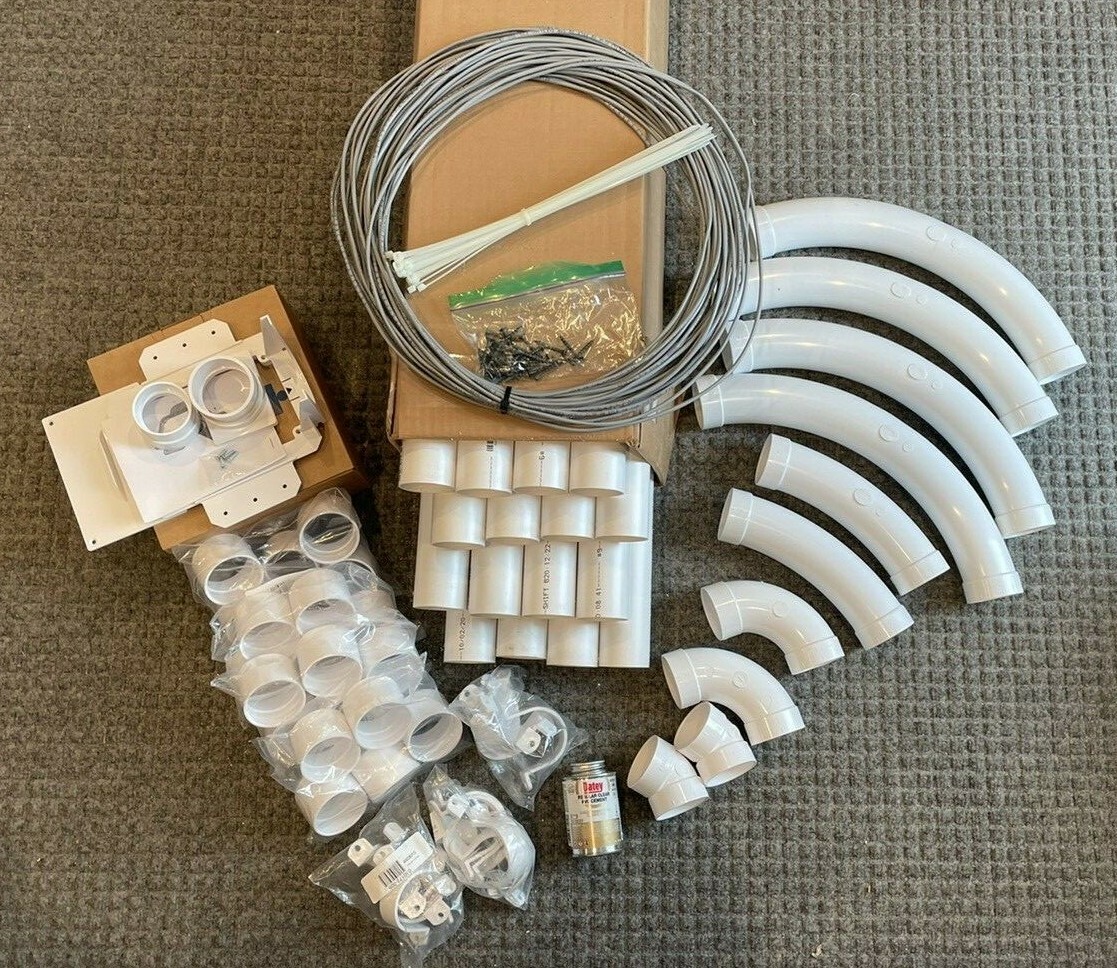Hide A Hose 5000 Series Rough-In Kit – Will Rough-In 1 Inlet Up To A 60′ Hose