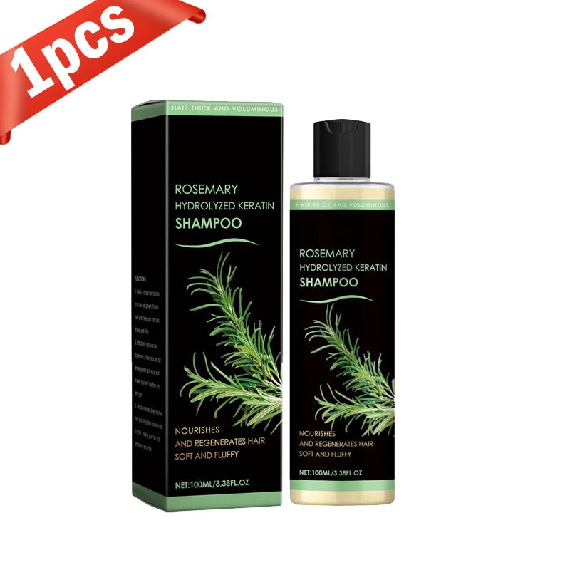 3 Pack Organic Rosemary Hair Growth Shampoo for Women and Men-Natural Thickening