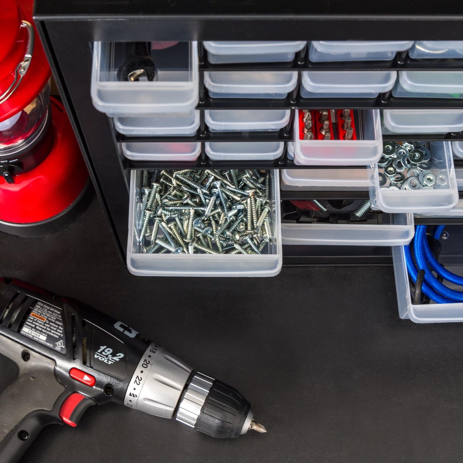 Screw Tool Organizer Small Parts Cabinet Chest, 44-Drawer Hardware Electronics N