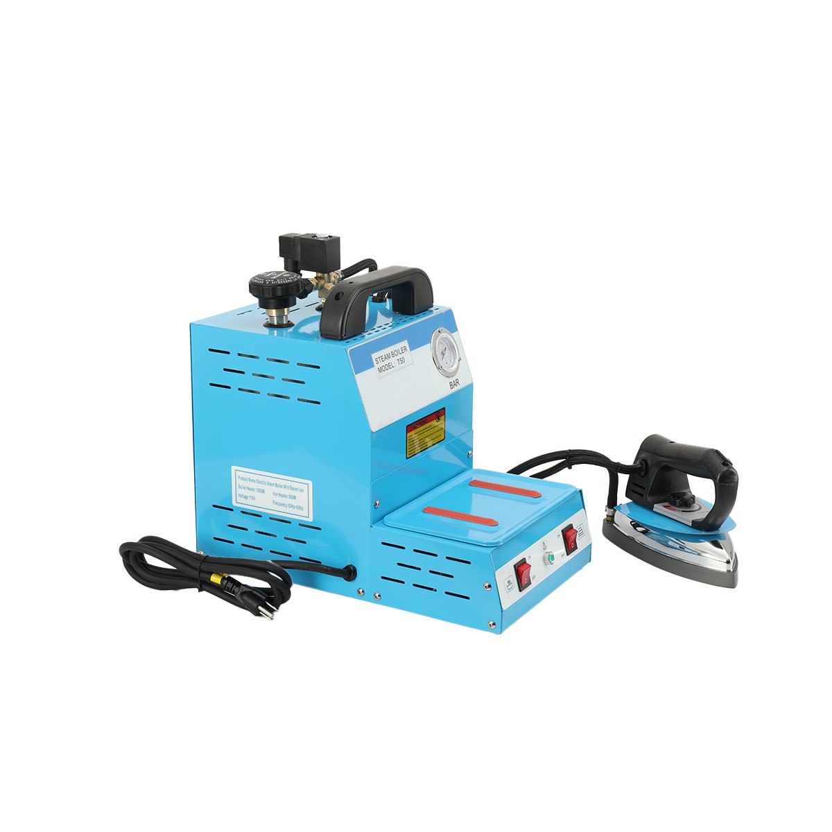 110V Industrial Steam Iron & Boiler Station – 1600W Professional Ironing System