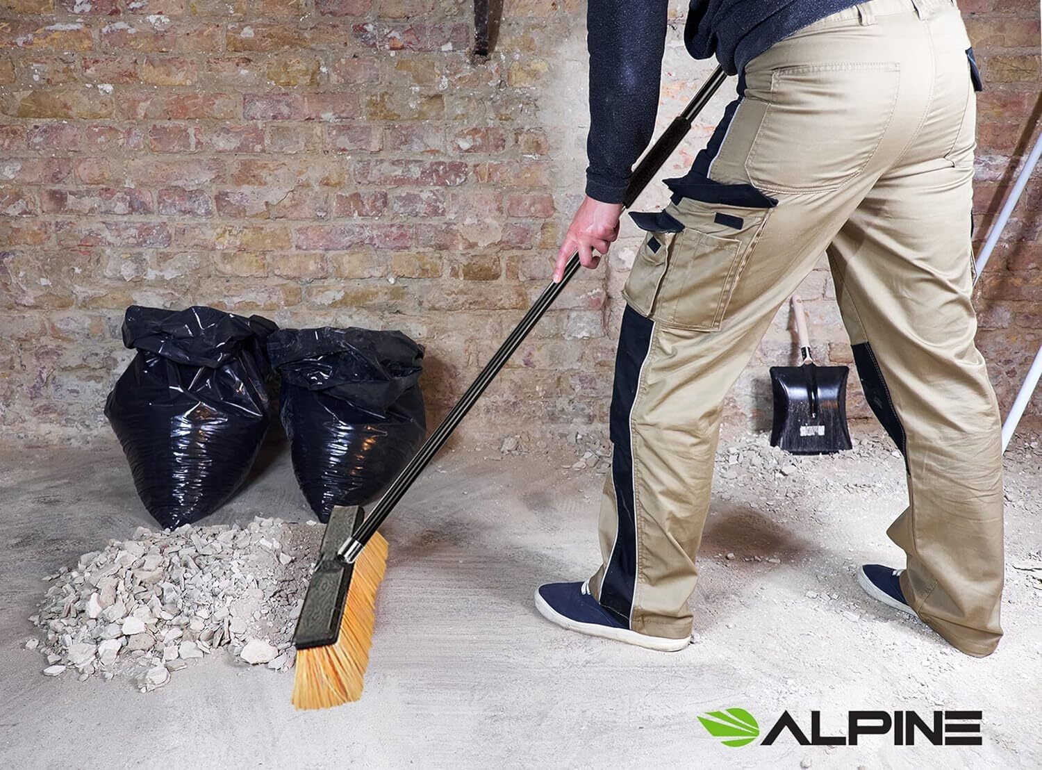 Alpine Industries Push Broom Heavy Duty Smooth Surface