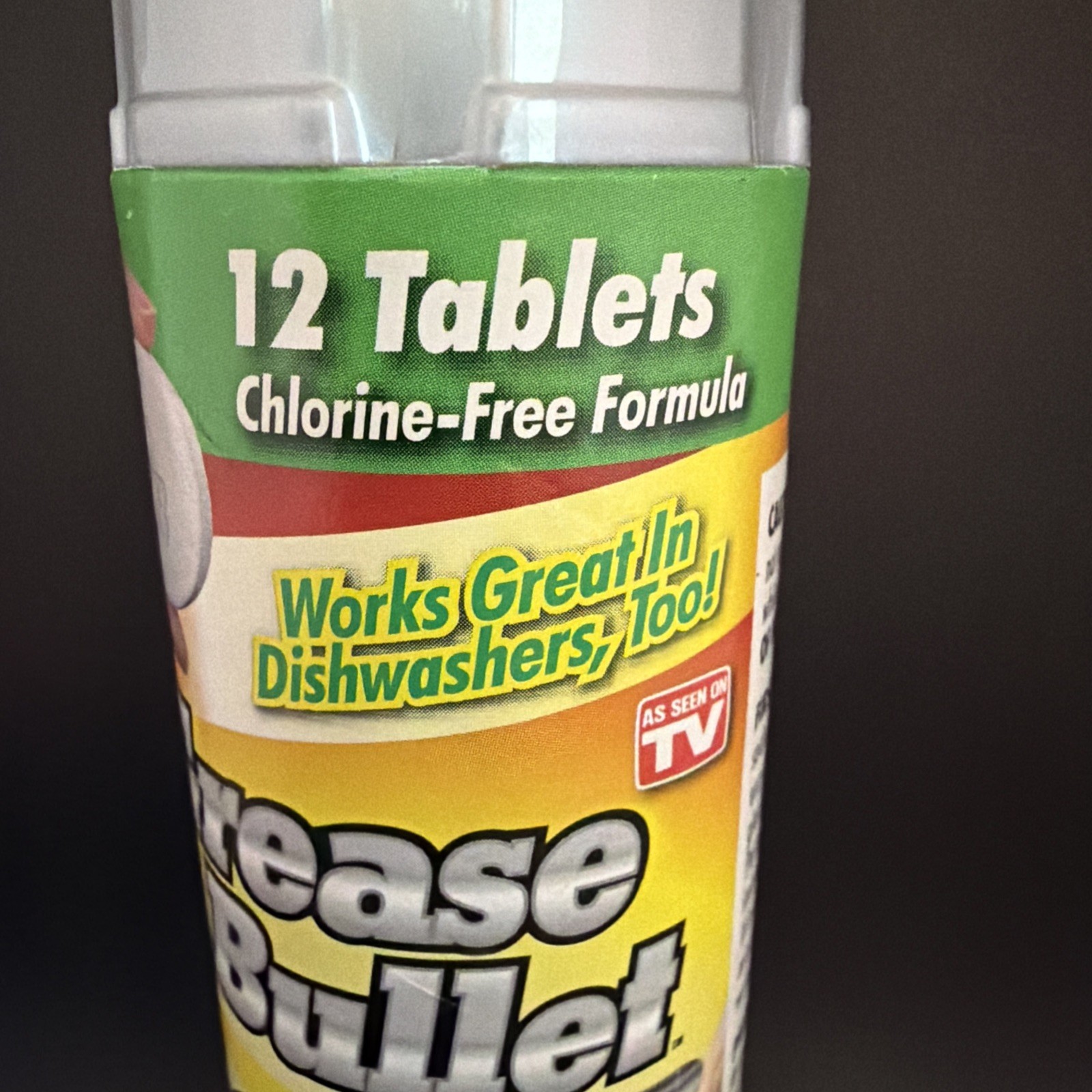 Grease Bullet 12 Pack Cookware Cleaner Grease Lifter Tablets As Seen On TV NOS