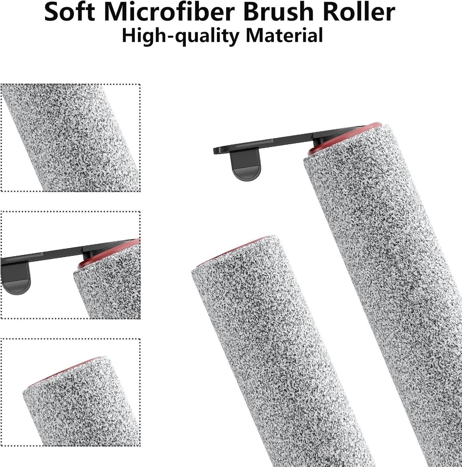 Replacement Vacuum Filters Roller Brushes Compatible with Dreame H12 Pro Wet