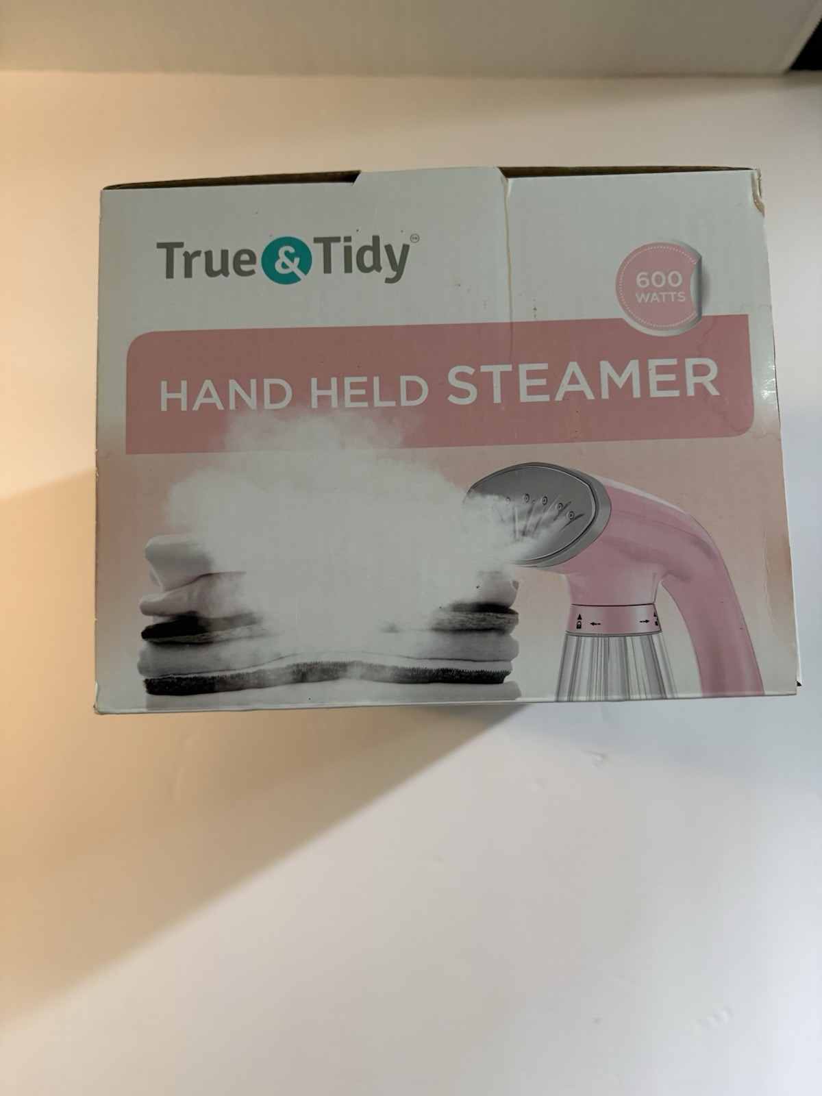 True & Tidy HandHeld Steamer TS-20 Stainless Steel Nozzle+Fabric Brush 600 Watts