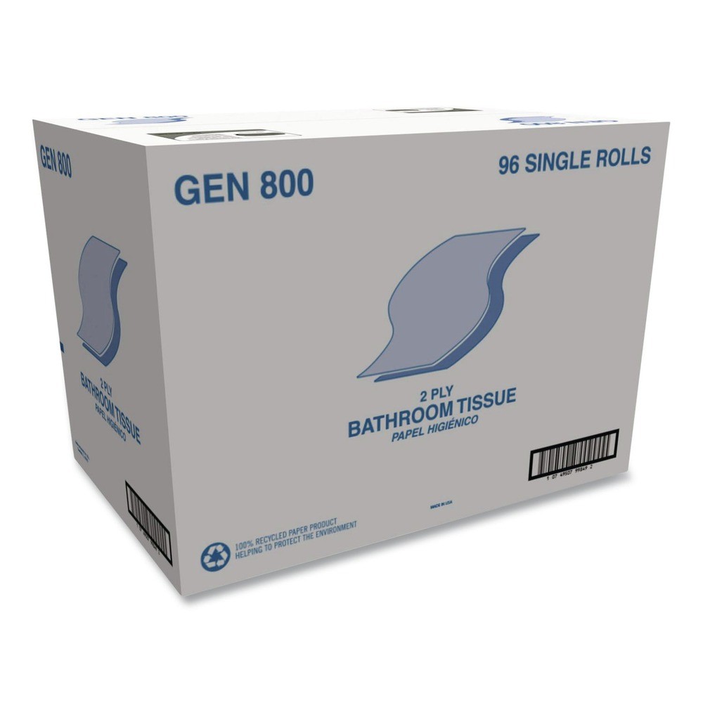 GEN 800 2 Ply Bath Tissue – White (96/Carton) New