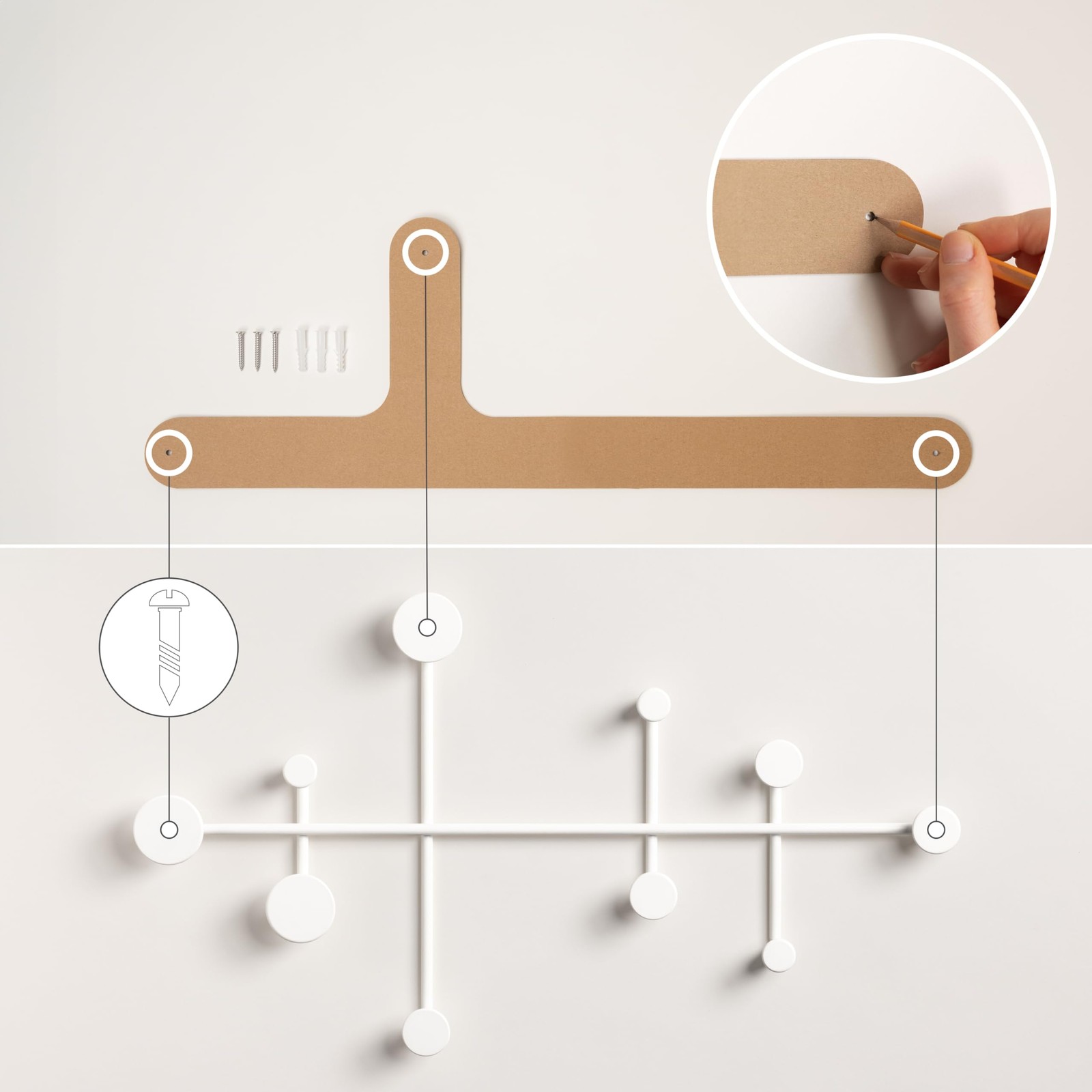 Kazai. ‘Sval’ Wall Wardrobe | Minimalist Coat Hook Design from Berlin | Moder…